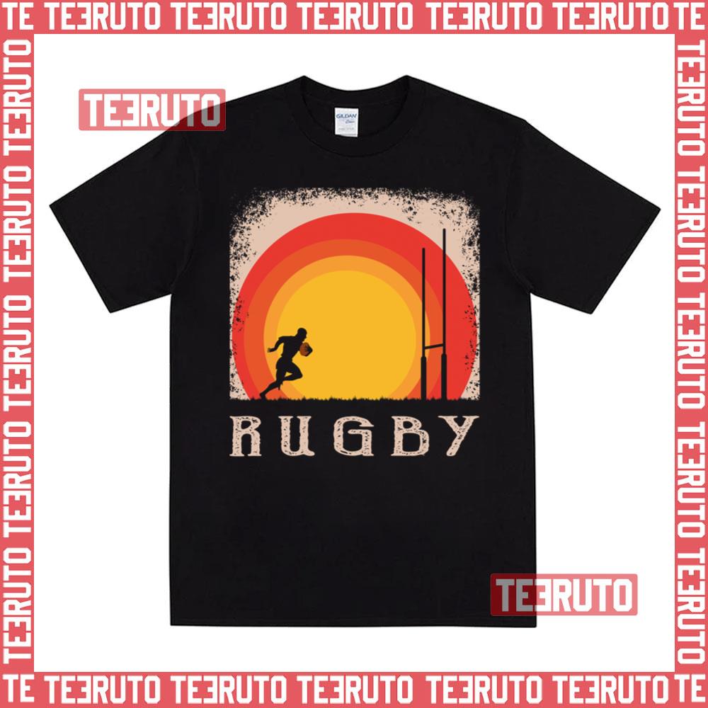 Vintage Style Sports Art Rugby Unisex T-Shirt