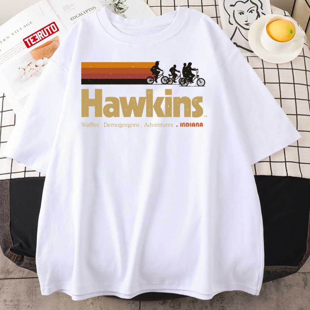 Visit Hawkins Indiana Vintage 80’s Tv Series Unisex T-Shirt