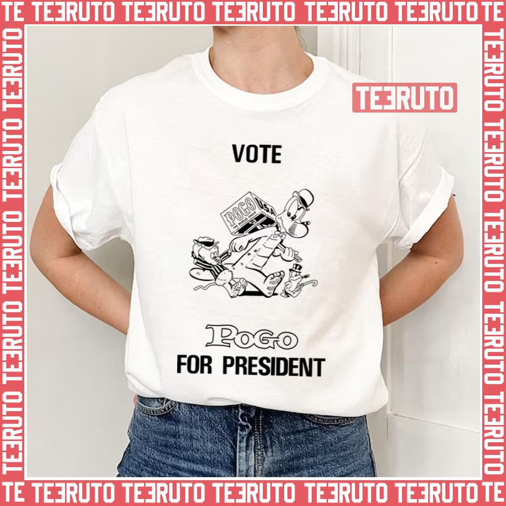 Vote Pogo For President 1950’s Comic Unisex T-Shirt