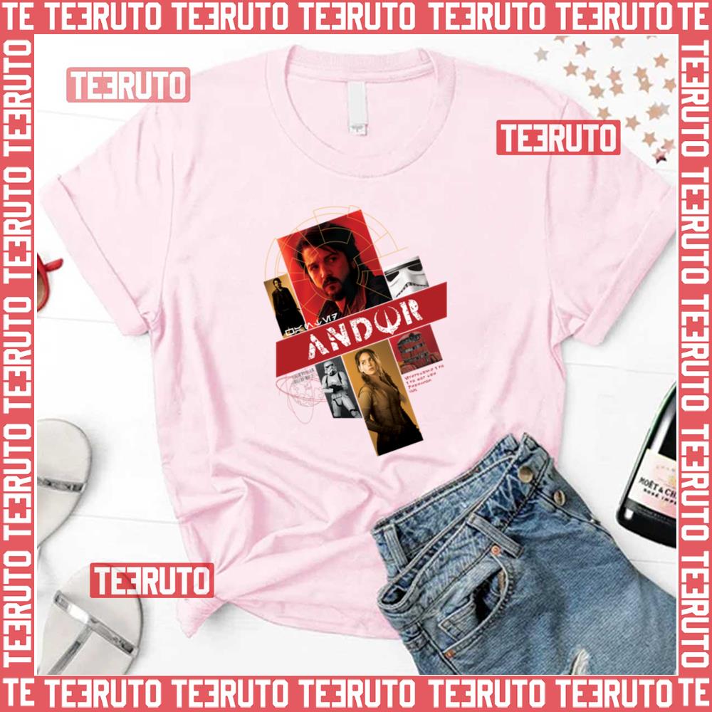 Wanted Andor Character Collage Star Wars Andor Unisex T-Shirt