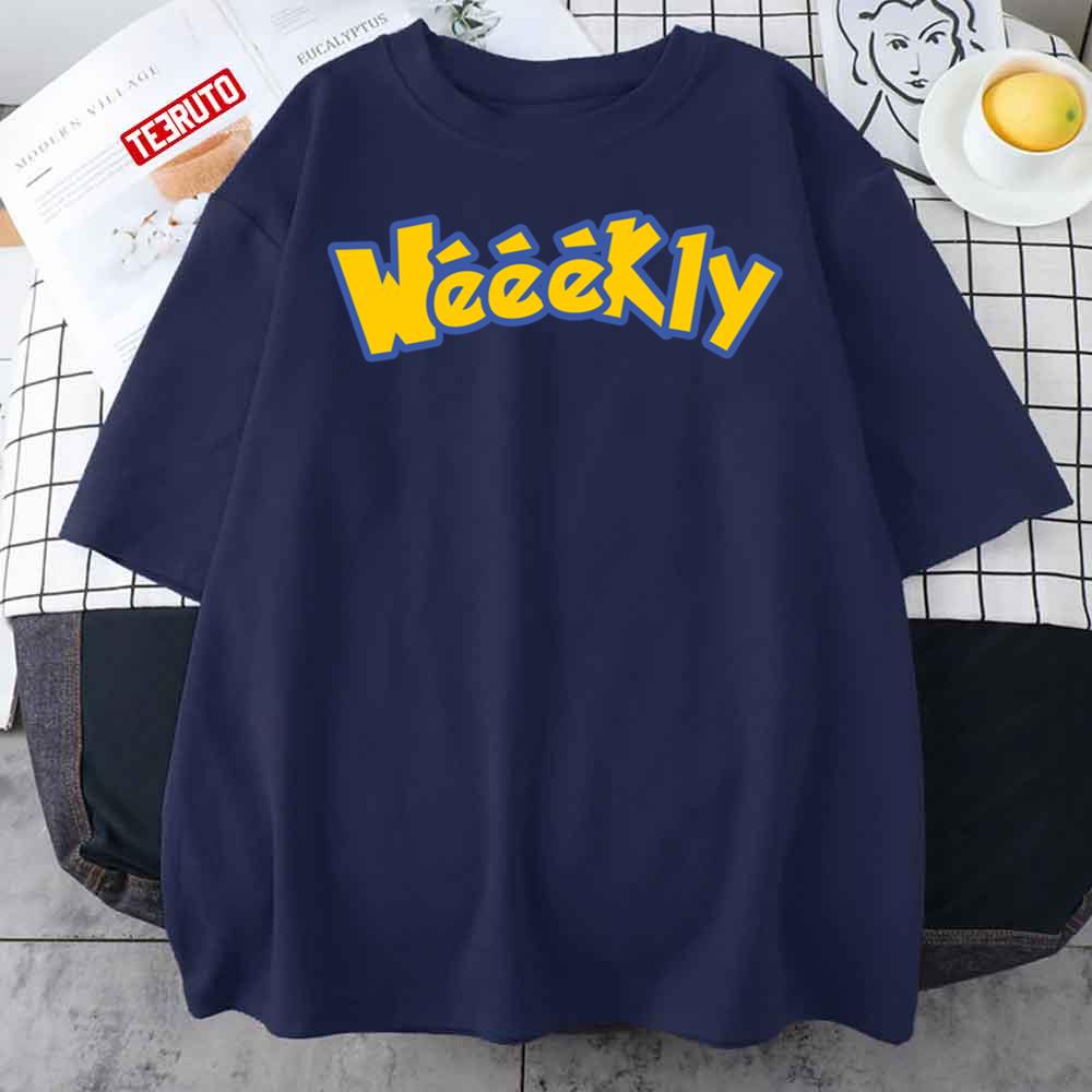 Weeekly Pokéfont Yellow Unisex T-Shirt