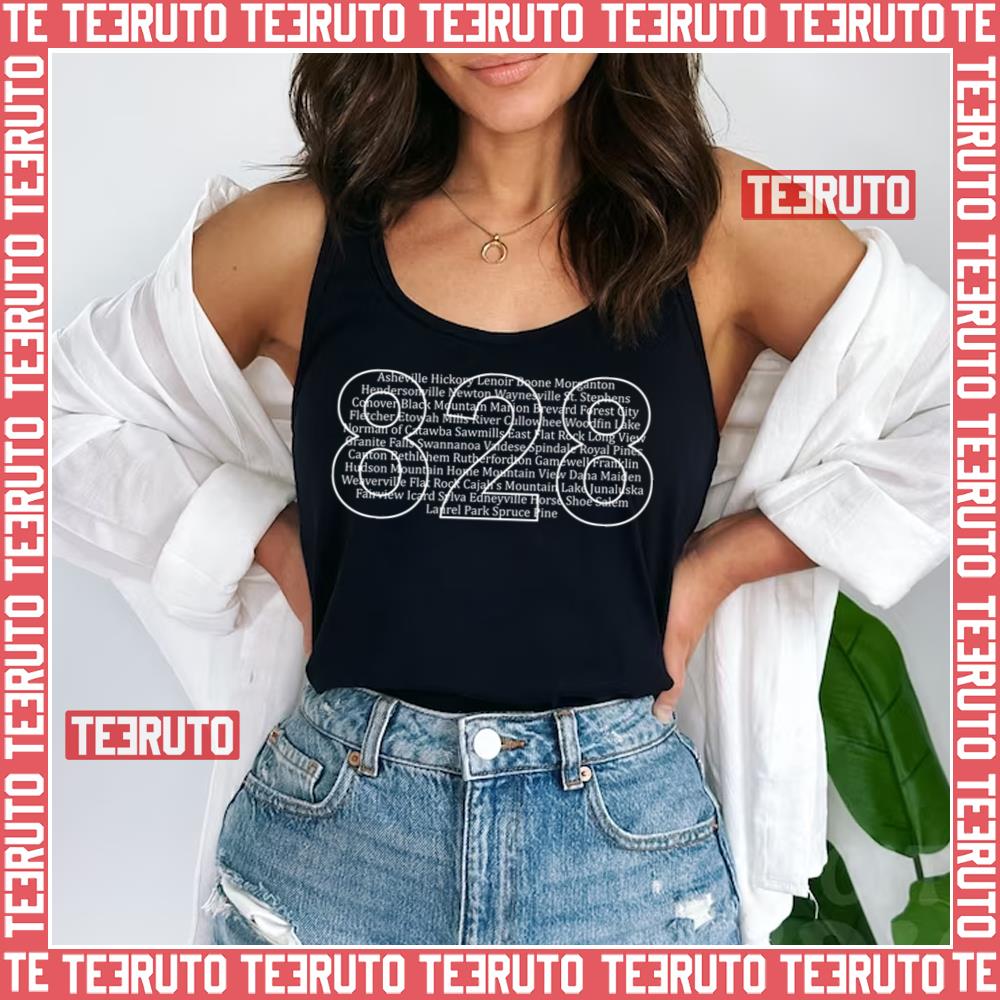 Western North Carolina Cities Of Area Code 828 Unisex Tank Top