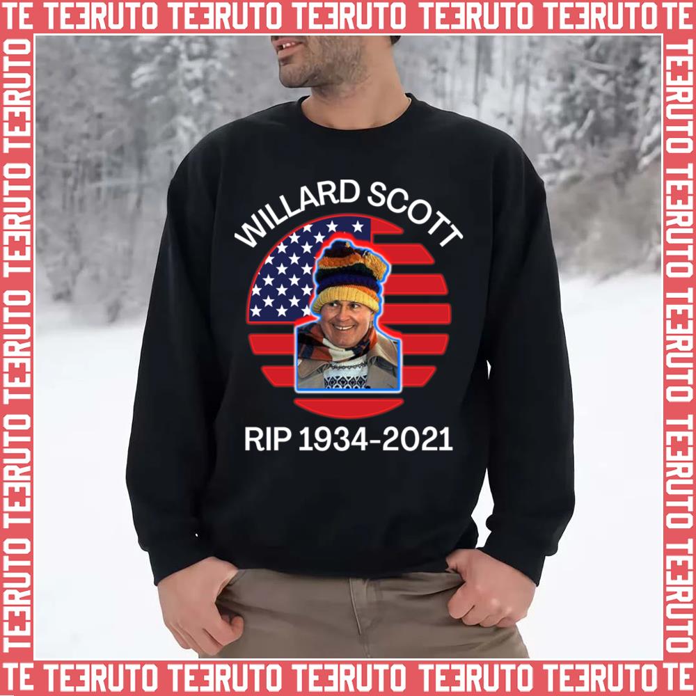 Willard Scott American Flag Portrait Unisex Sweatshirt