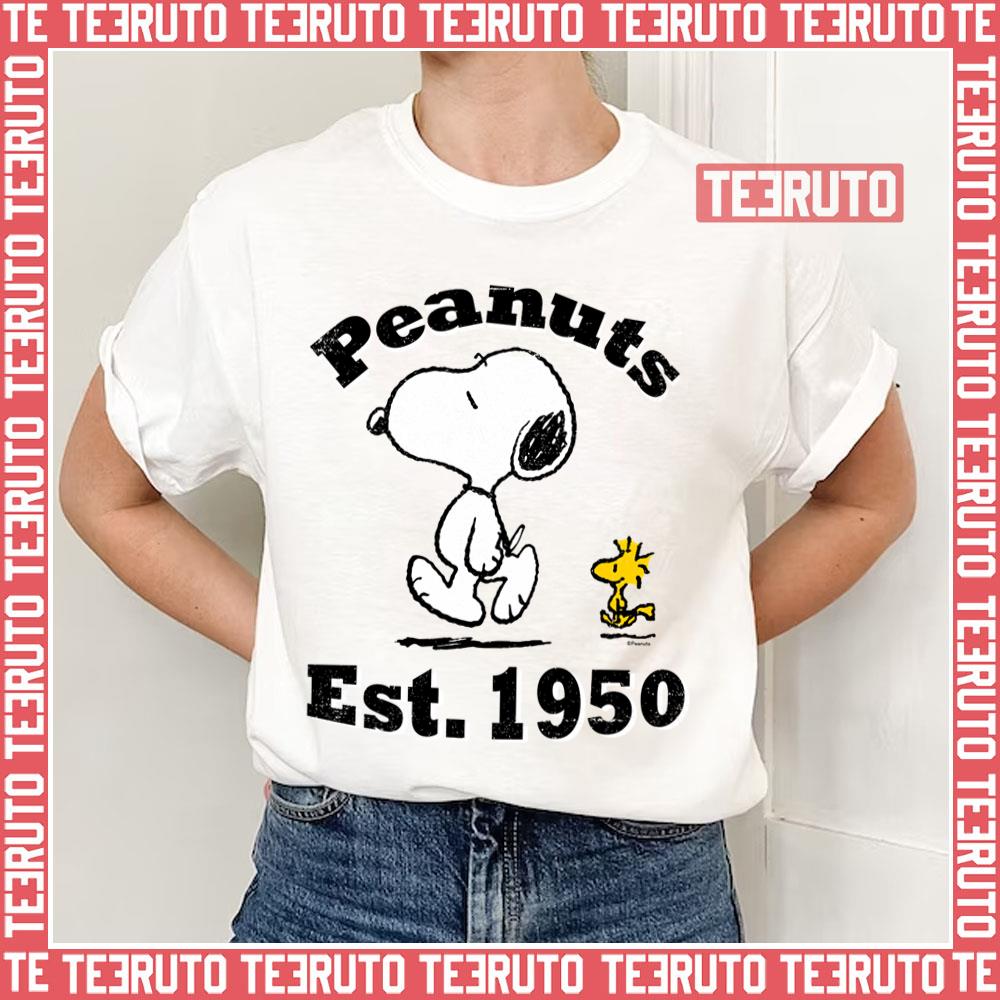 https://teeruto.com/wp-content/uploads/2023/04/woodstock-and-snoopy-hanging-out-peanuts-est-1950-unisex-t-shirt-maiaw.jpg