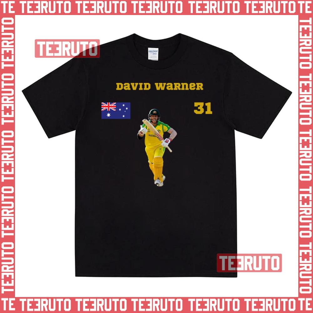 World Cup 2023 David Warner Batsman Australia Cricket T20 Unisex T-Shirt