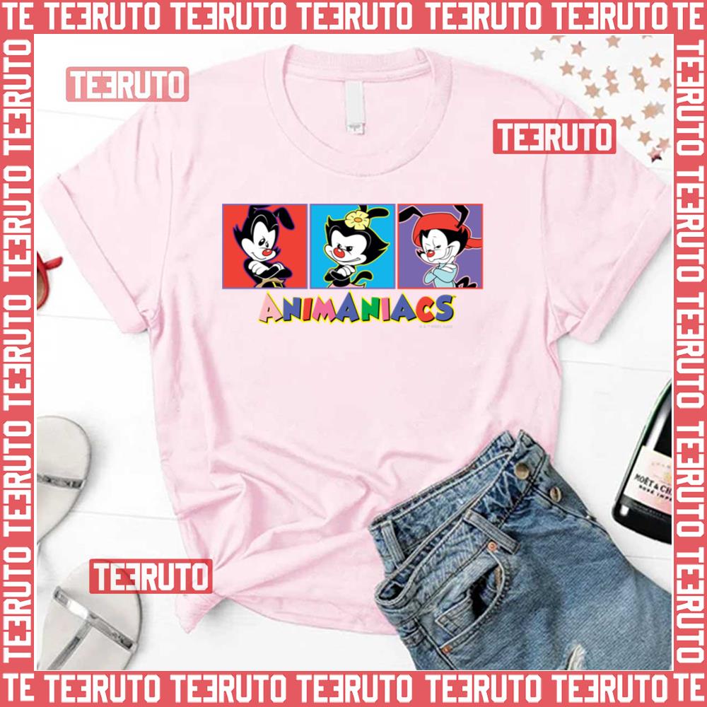 Yakko Dot & Wakko Panel Graphic Animaniacs Unisex T-Shirt