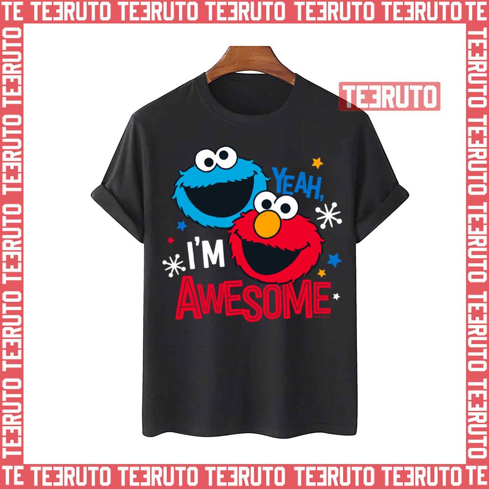 Yeah I’m Awesome Cookie Monster & Elmo Sesame Street Unisex T-Shirt