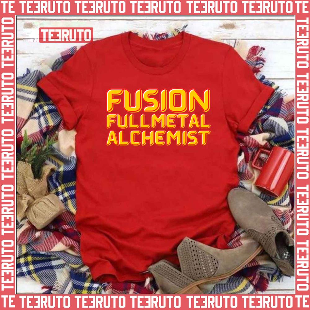 Yellow Text Fusion Fullmetal Alchemist Cute Unisex T-Shirt