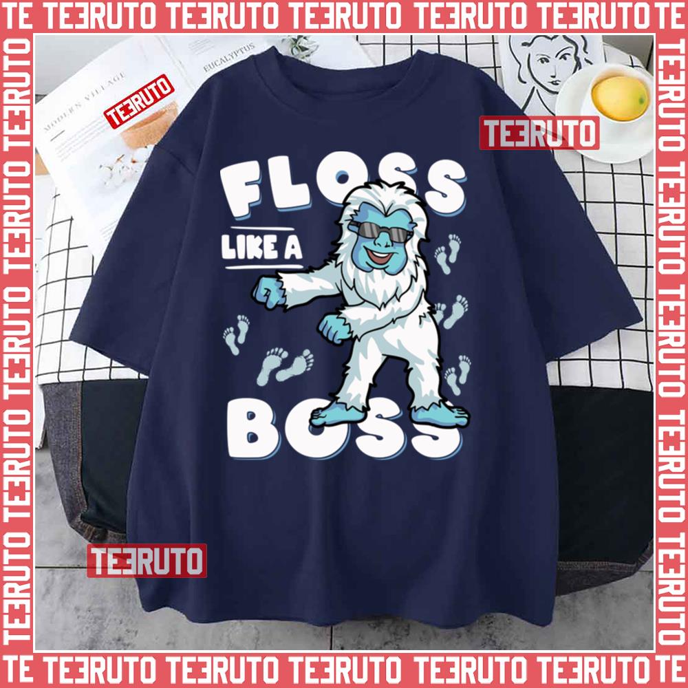 Yeti Floss Like A Boss Abominable Funny Dance Boy Kids Unisex T-Shirt