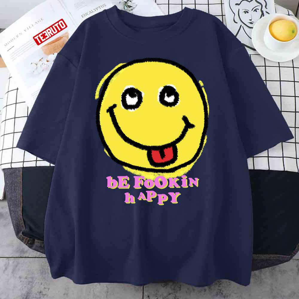 Yungblud Be Fookin Happy Smiley Unisex T-Shirt