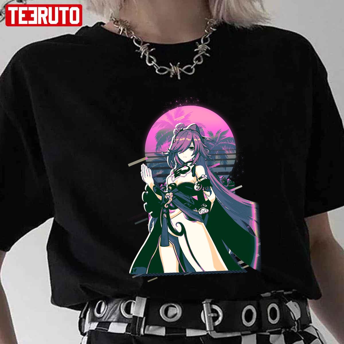 80s Retro Fu Hua Azure Empyrea Honkai Impact Unisex T-Shirt