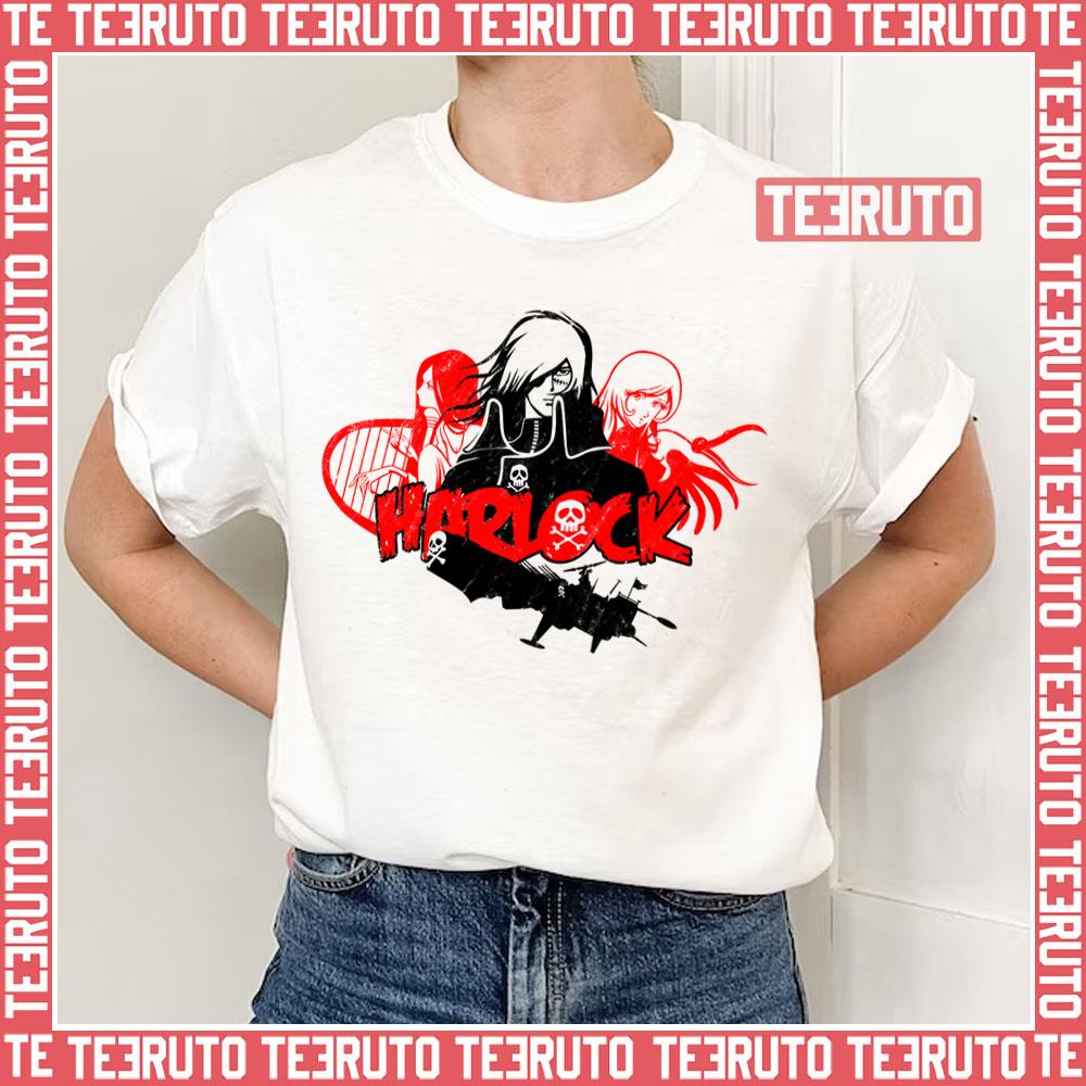 90s Manga Series Space Pirate Captain Harlock Unisex T-Shirt