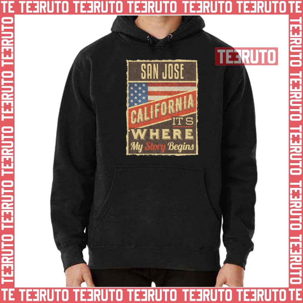 90s Retro Art San Jose California Unisex T-Shirt
