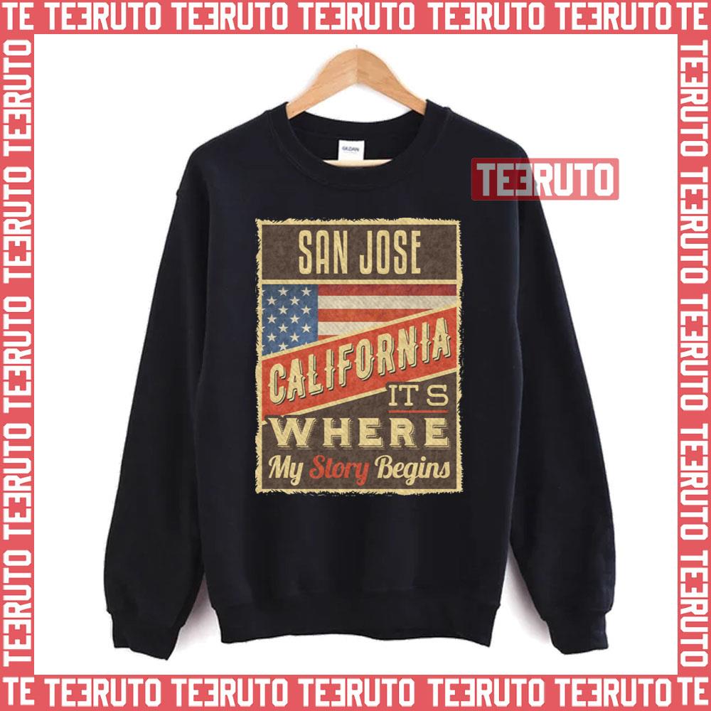 90s Retro Art San Jose California Unisex T-Shirt