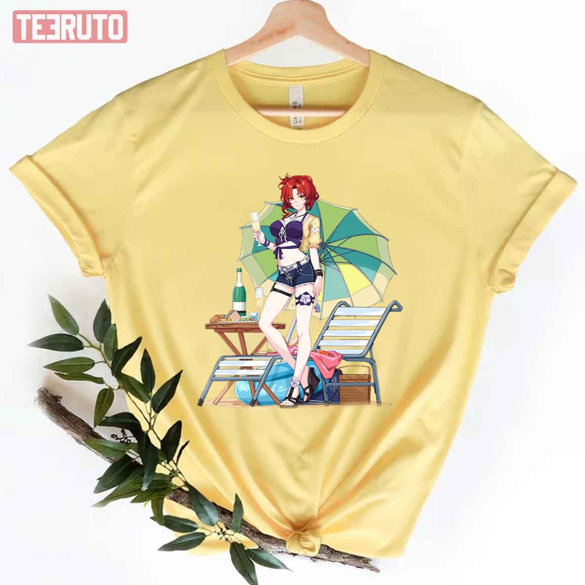 Anime Art Sandy Beach Honkai Impact 3rd Unisex T-Shirt