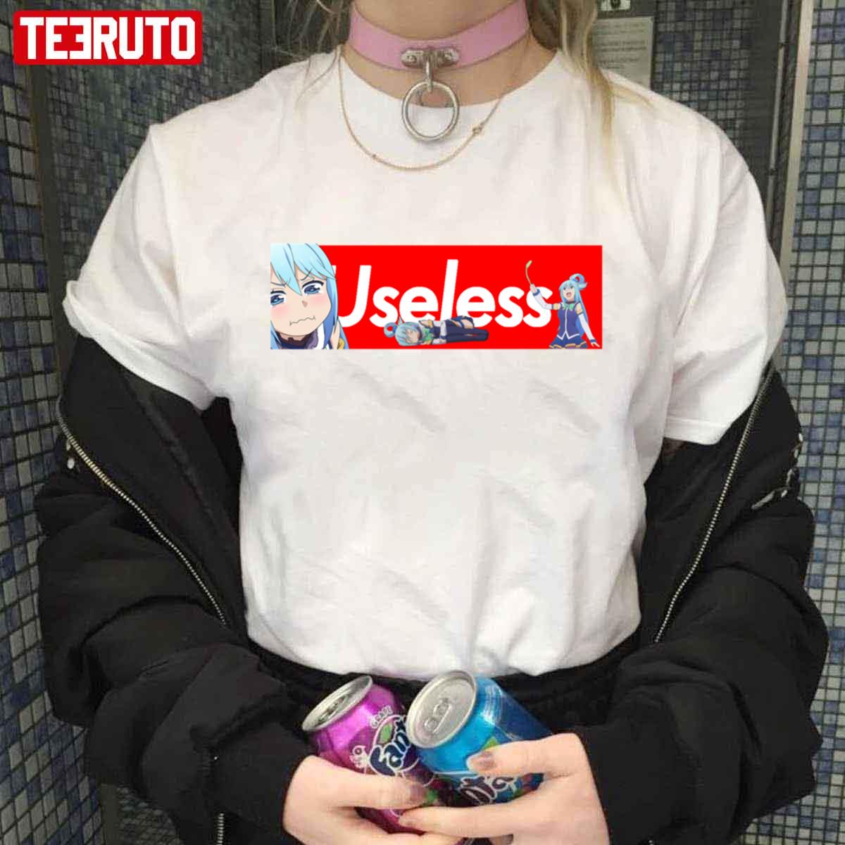 Aqua Konosuba Fantasy World Art Unisex T-shirt