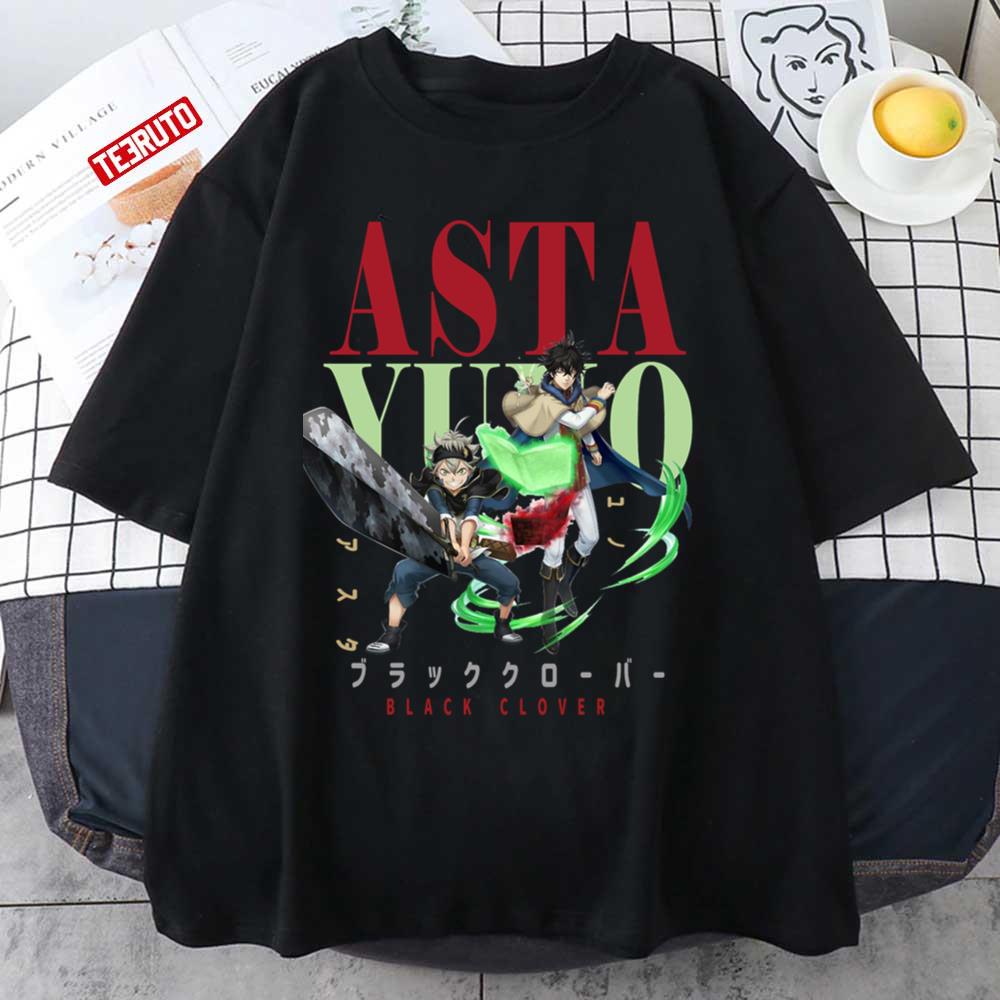 Asta And Yuno Black Clover Character Japanese Manga Unisex T-Shirt