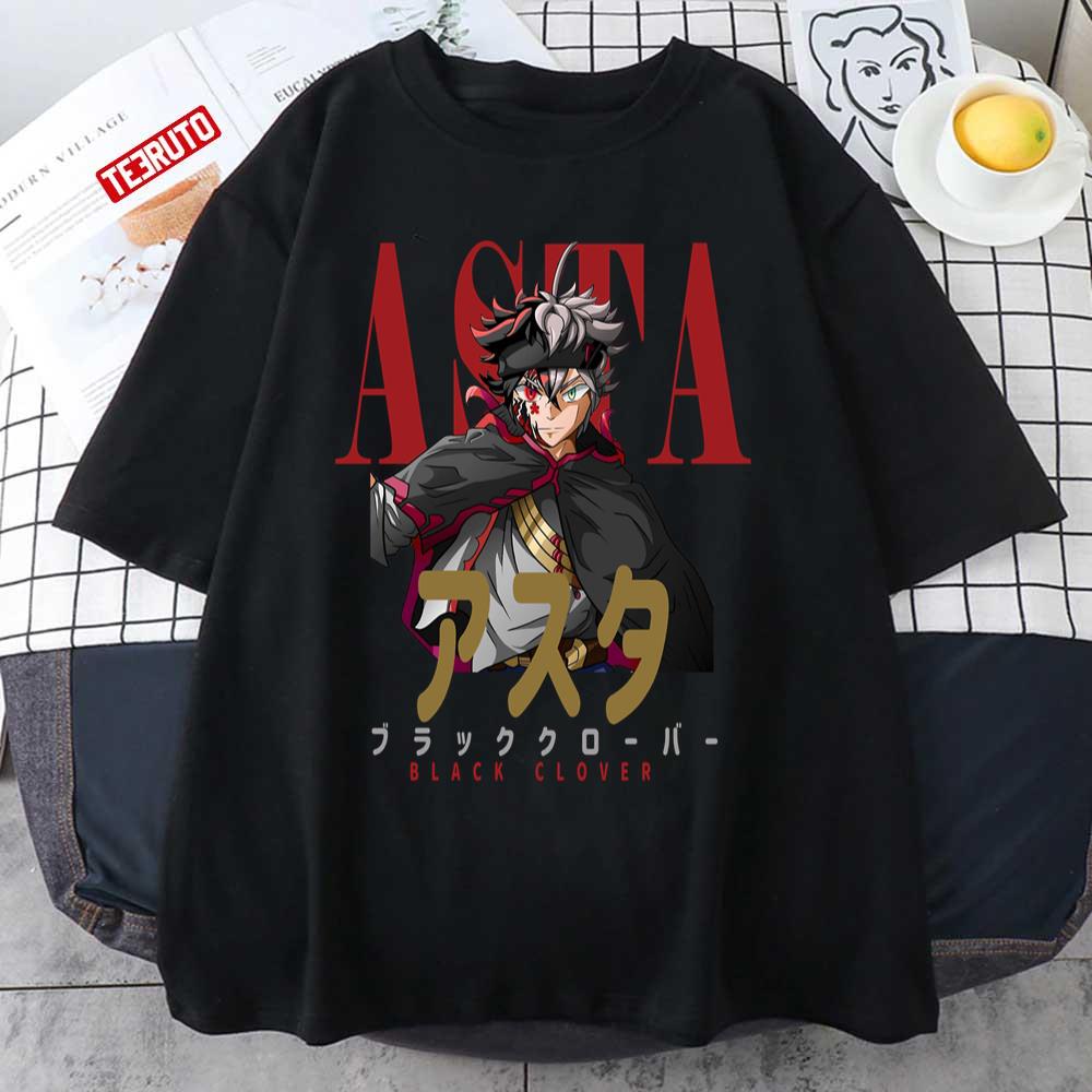 Asta Black Clover Anime Manga Series Male Character Unisex T-Shirt