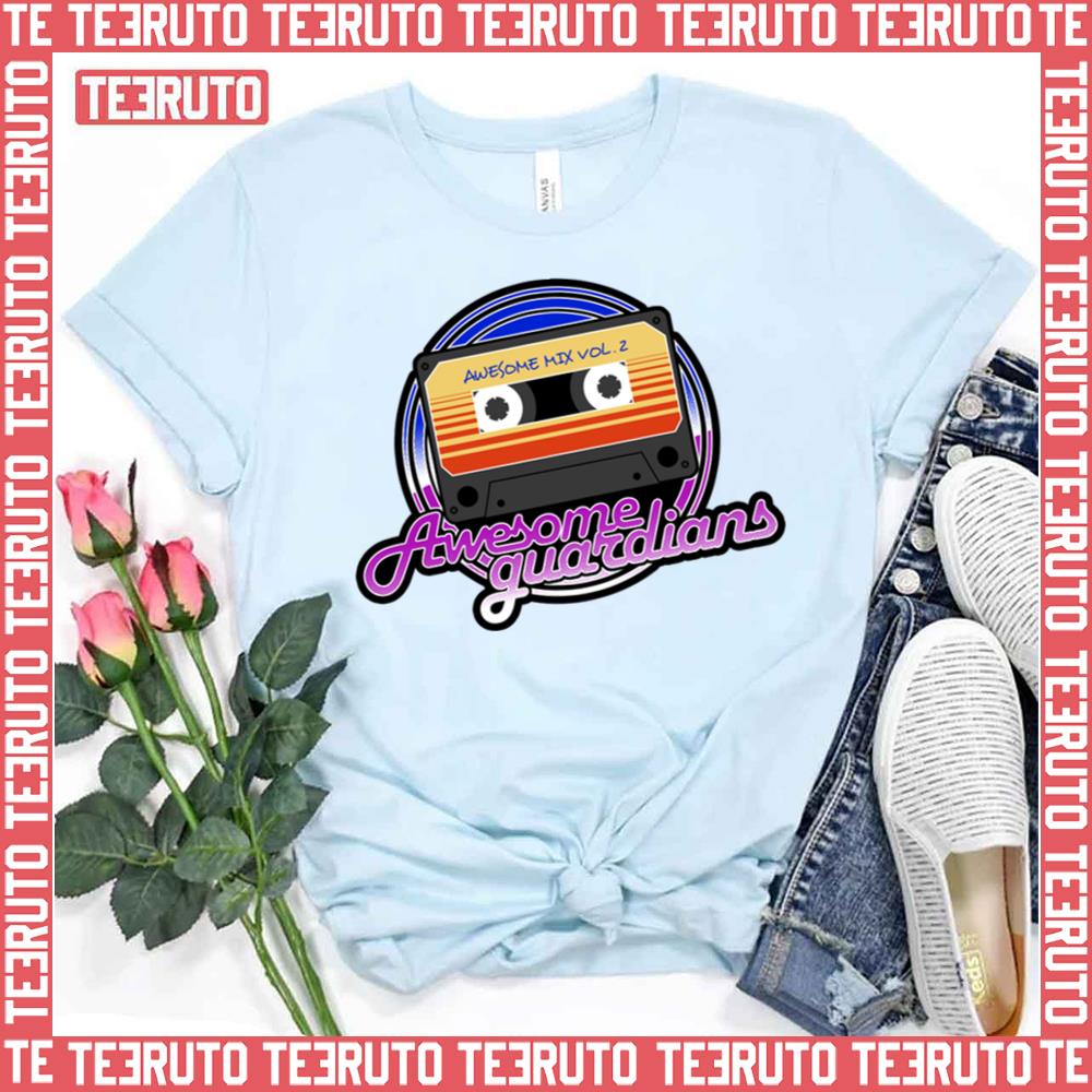 Awesome Guardians Of The Galaxy Tape Design Unisex T-Shirt