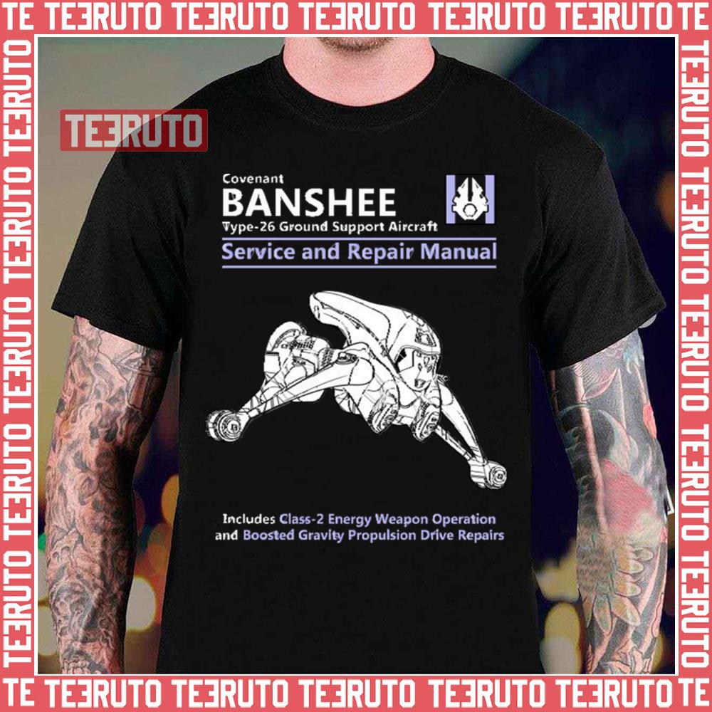 Banshee Service And Repair Manual Halo Game Unisex T-Shirt