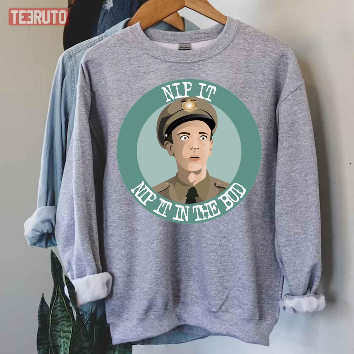Barney Fife Round Logo Andy Griffith Unisex Hoodie