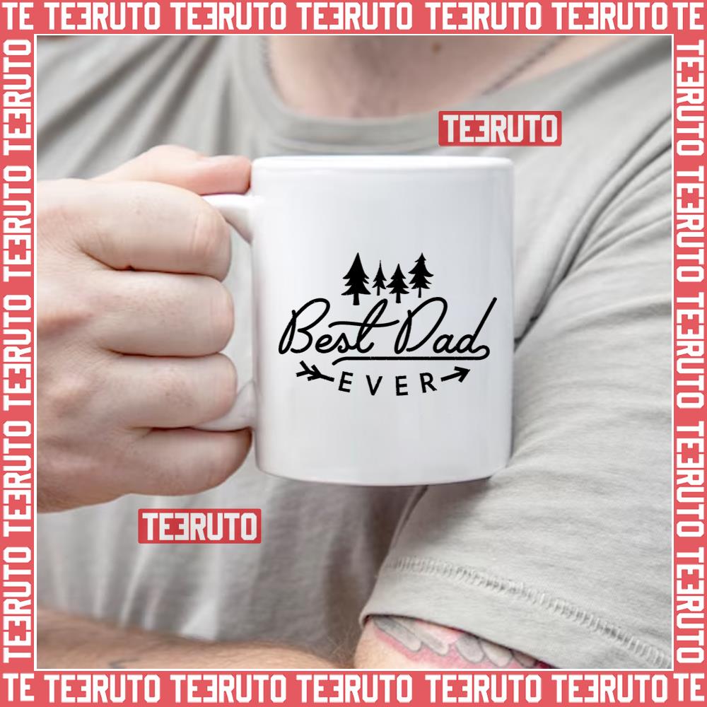 Best Dad Ever Fathers Day Minimalist Design Mug