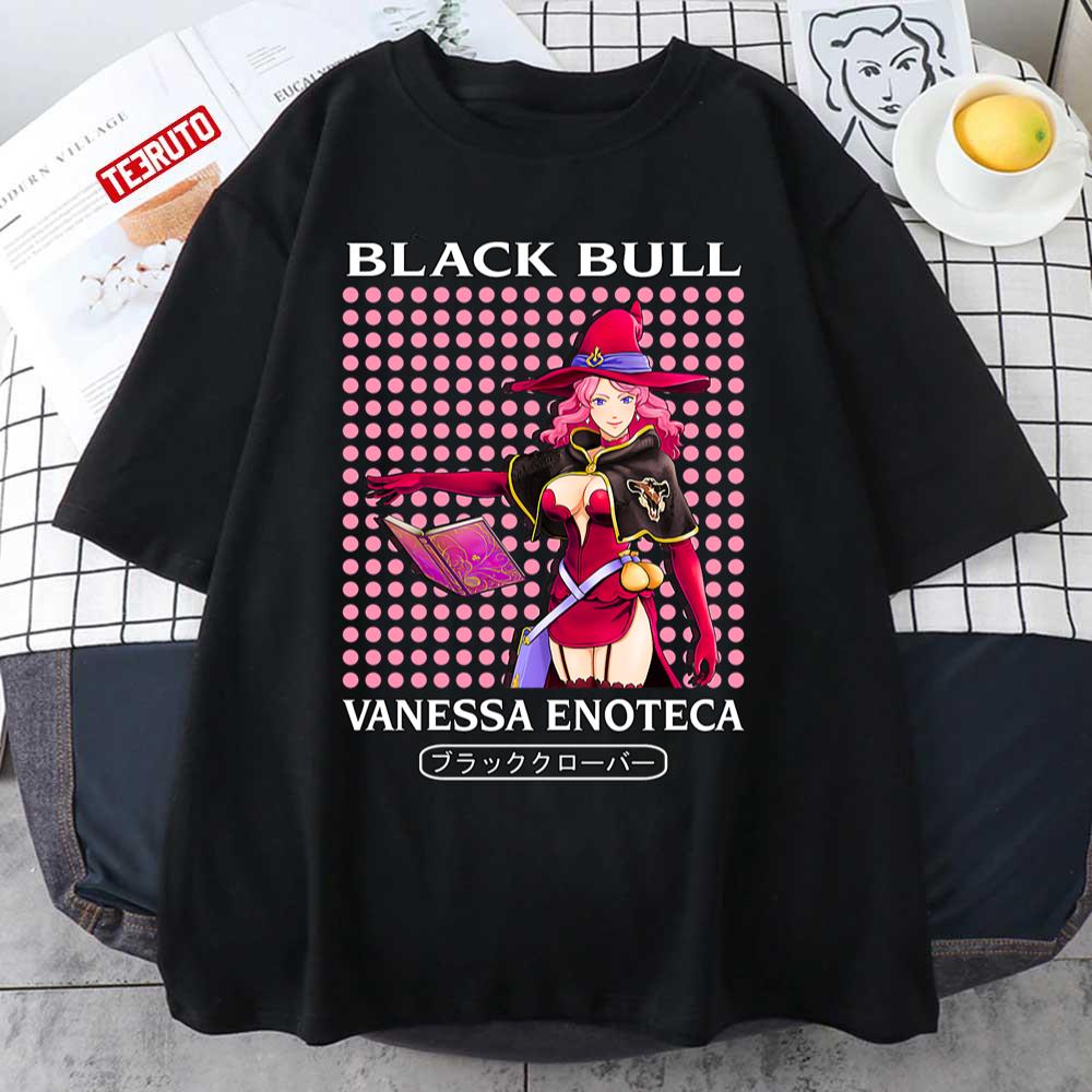 Black Bull Vanessa Enoteca Black Clover Japanese Anime Series Unisex T-Shirt