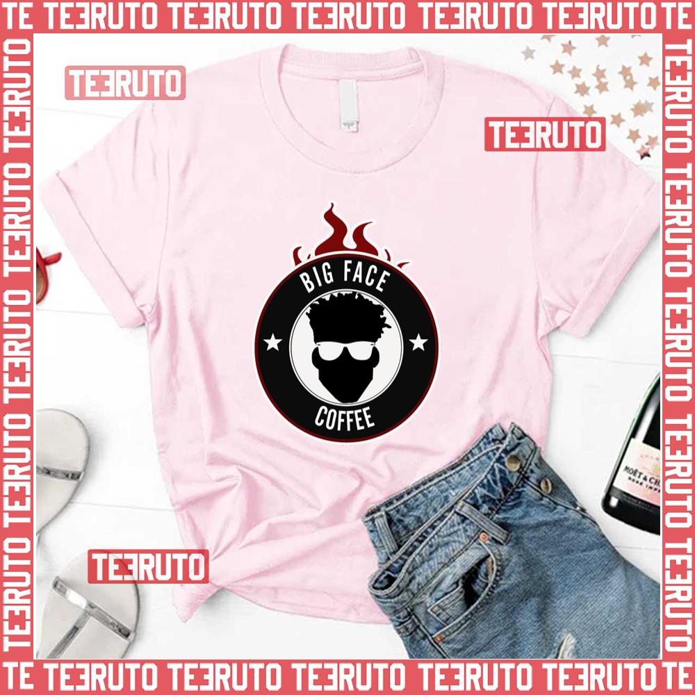 Black Logo Big Face Coffee Unisex T-Shirt