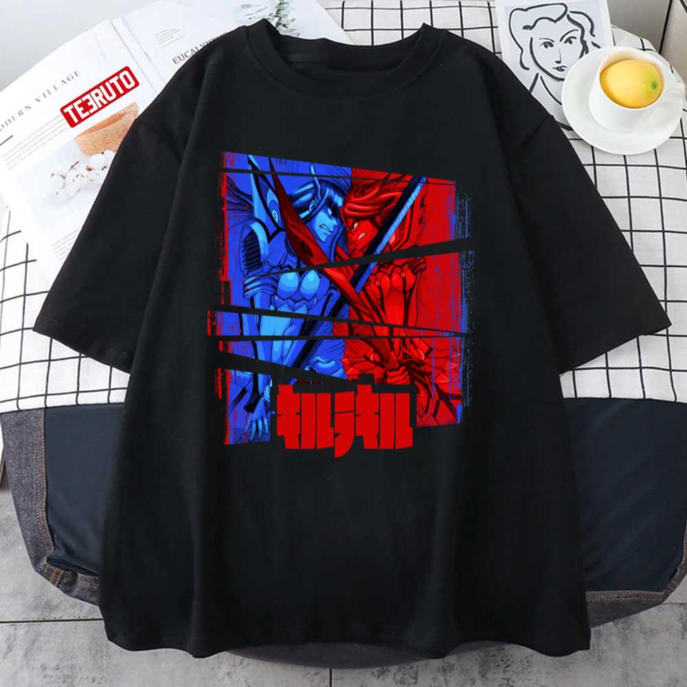 Blue Red Satsuki Vs Ryuko Kill La Kill Unisex T-shirt