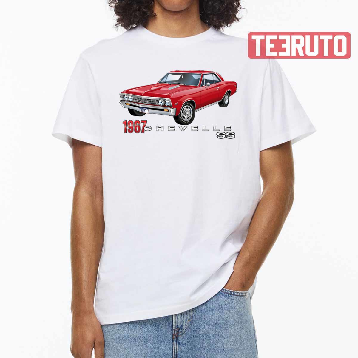 Bright Red 1967 Chevelle Super Sport Unisex T-shirt