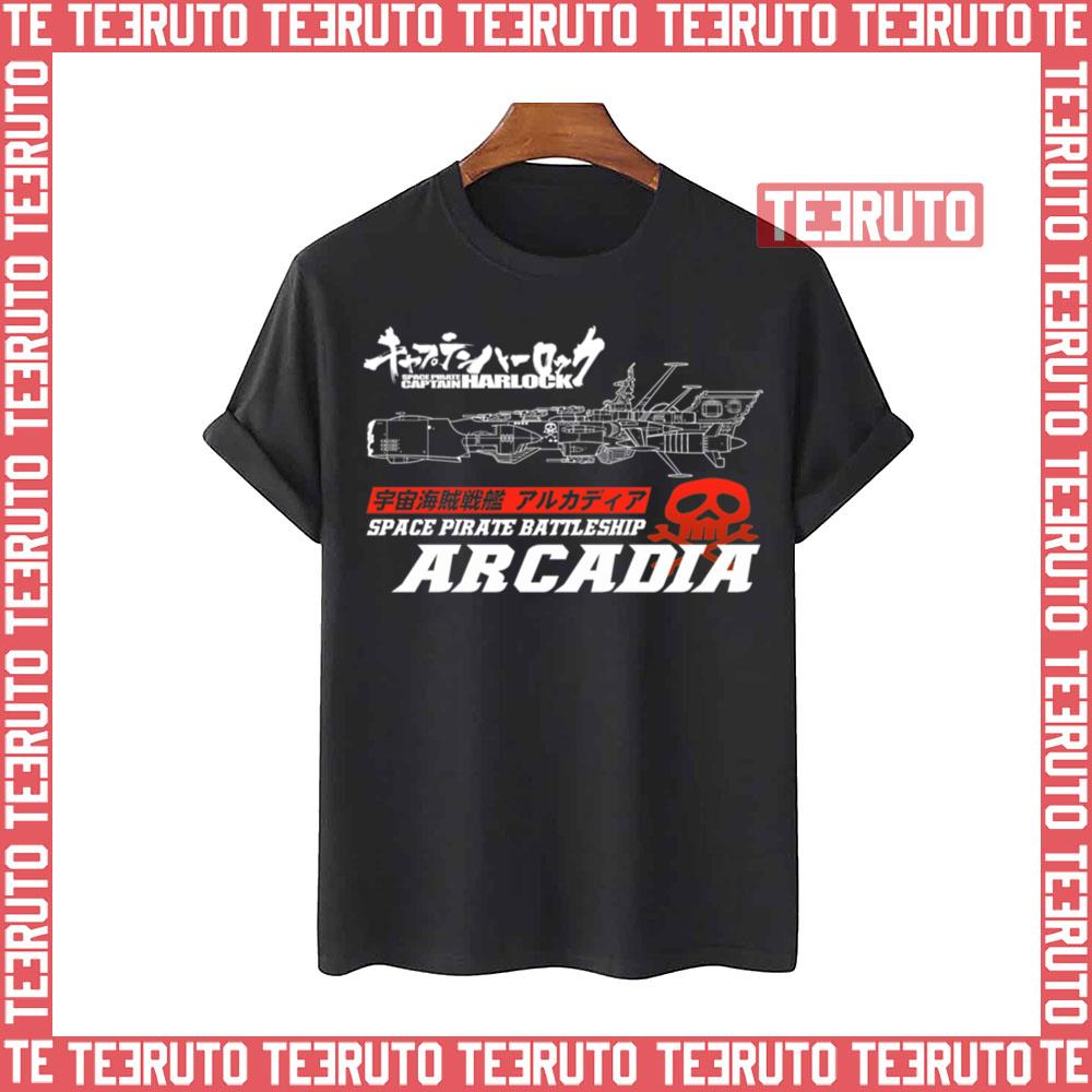 Capitaine Harlock Space Battleship Arcadia Unisex T-Shirt