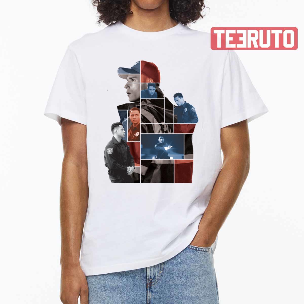 Carlos Reyes Tile Collage 911 Lone Star Unisex T-Shirt