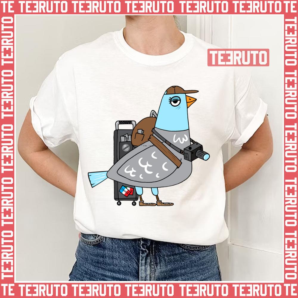 Carrier Pigeon Design Unisex T-Shirt