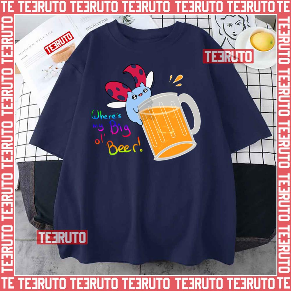 Cat Bug Big Ol Beer Bravest Warriors Unisex T-Shirt