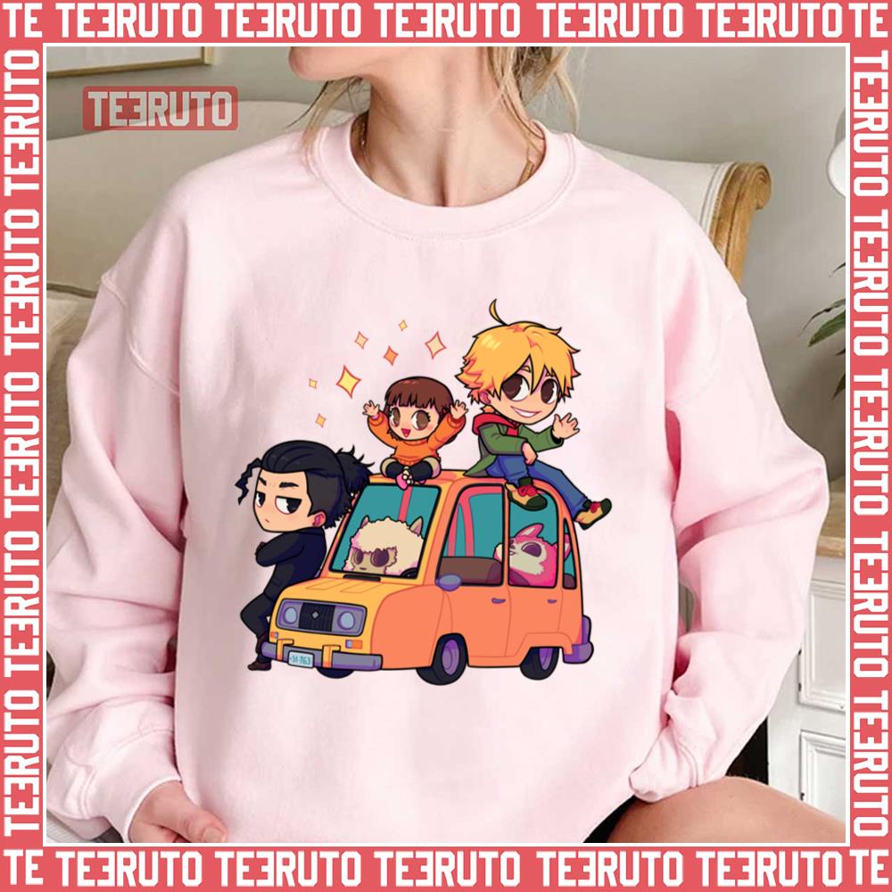 Chibi Characters Buddy Daddies Orange Car Unisex T-Shirt