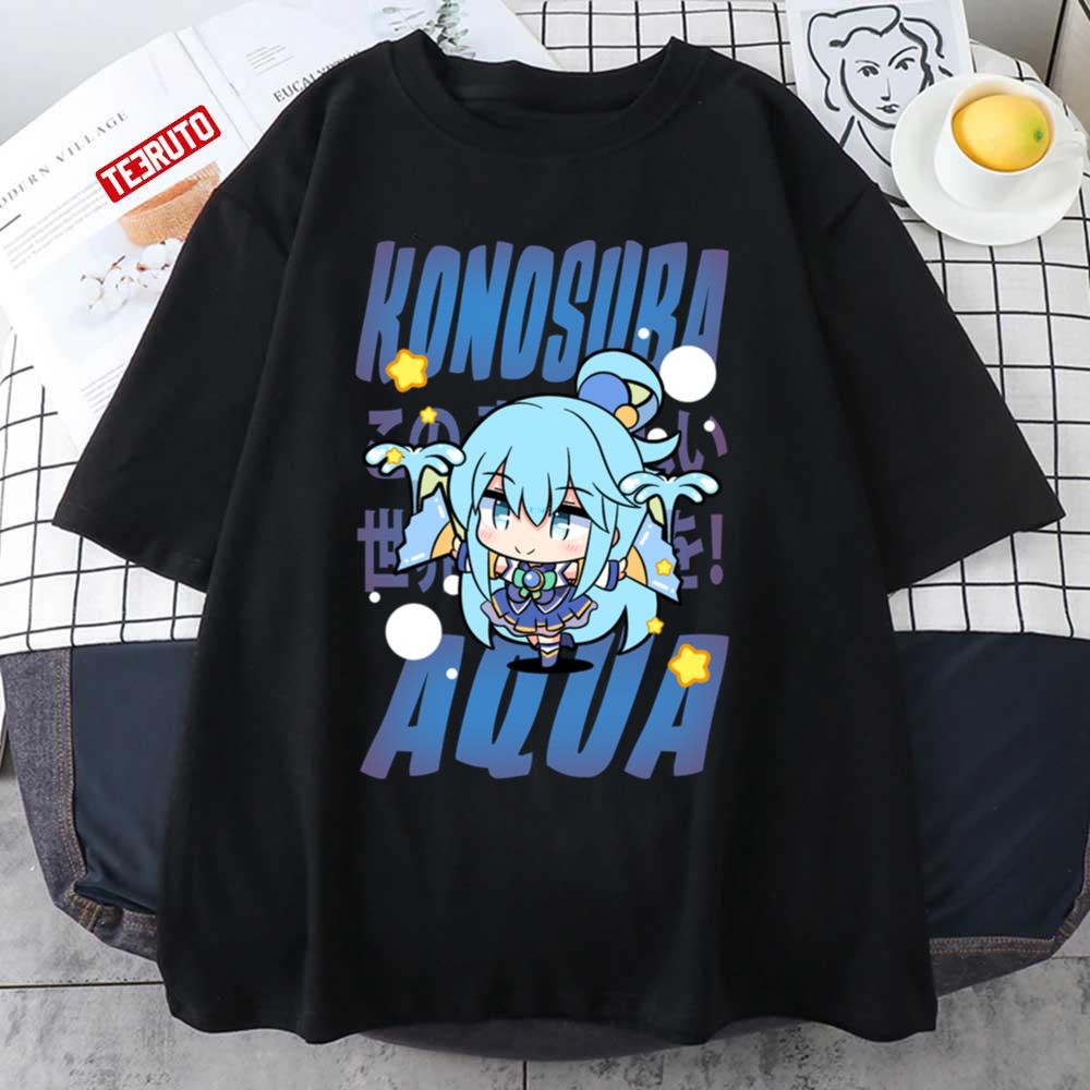 Chibi So Cute Konosuba Aqua Unisex T-shirt