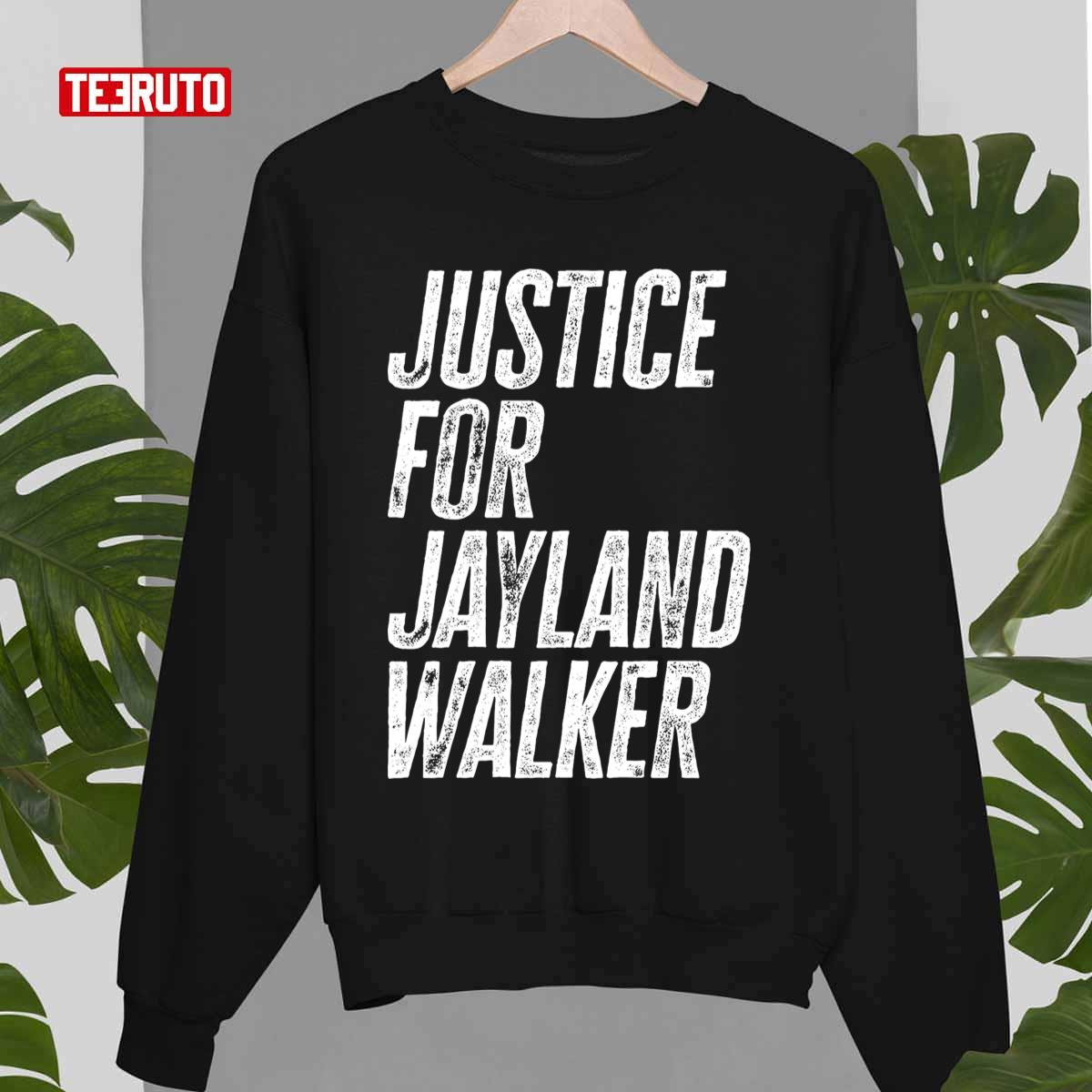 Classic Justice For Jayland Walker Text Grunge Texture Unisex T-shirt