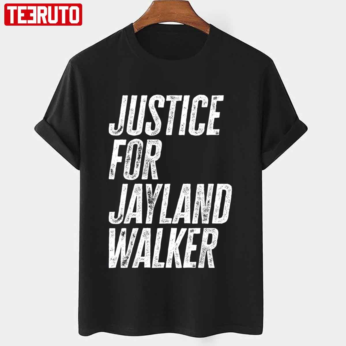 Classic Justice For Jayland Walker Text Grunge Texture Unisex T-shirt