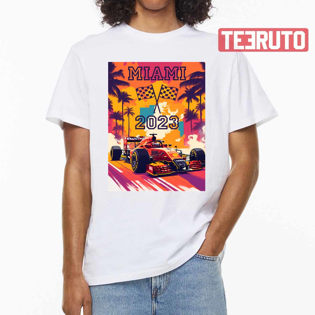 Colored Palette Miami Grand Prix 2023 Art Unisex T-Shirt