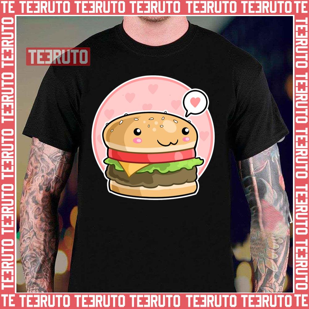 Cute Kawaii Burger Essential Unisex T-Shirt