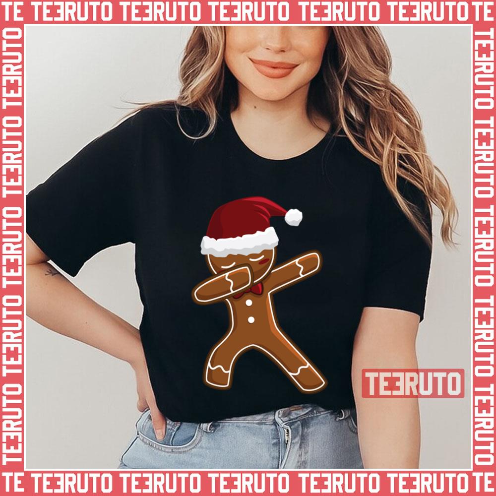 Dabbing Ginger Bread Dab Pose Christmas Unisex T-Shirt