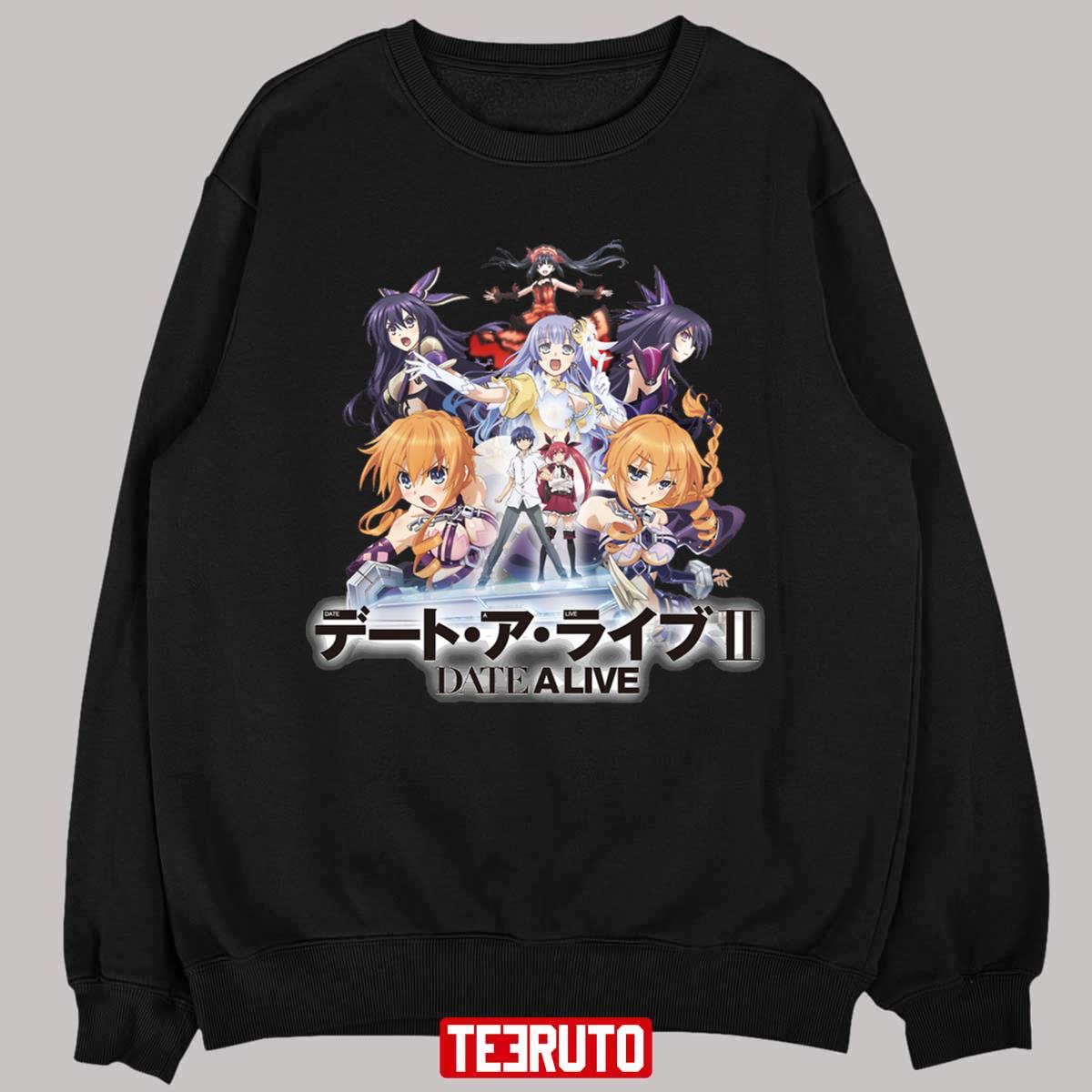 Date A Live All Characters For Anime Lovers Unisex T-shirt