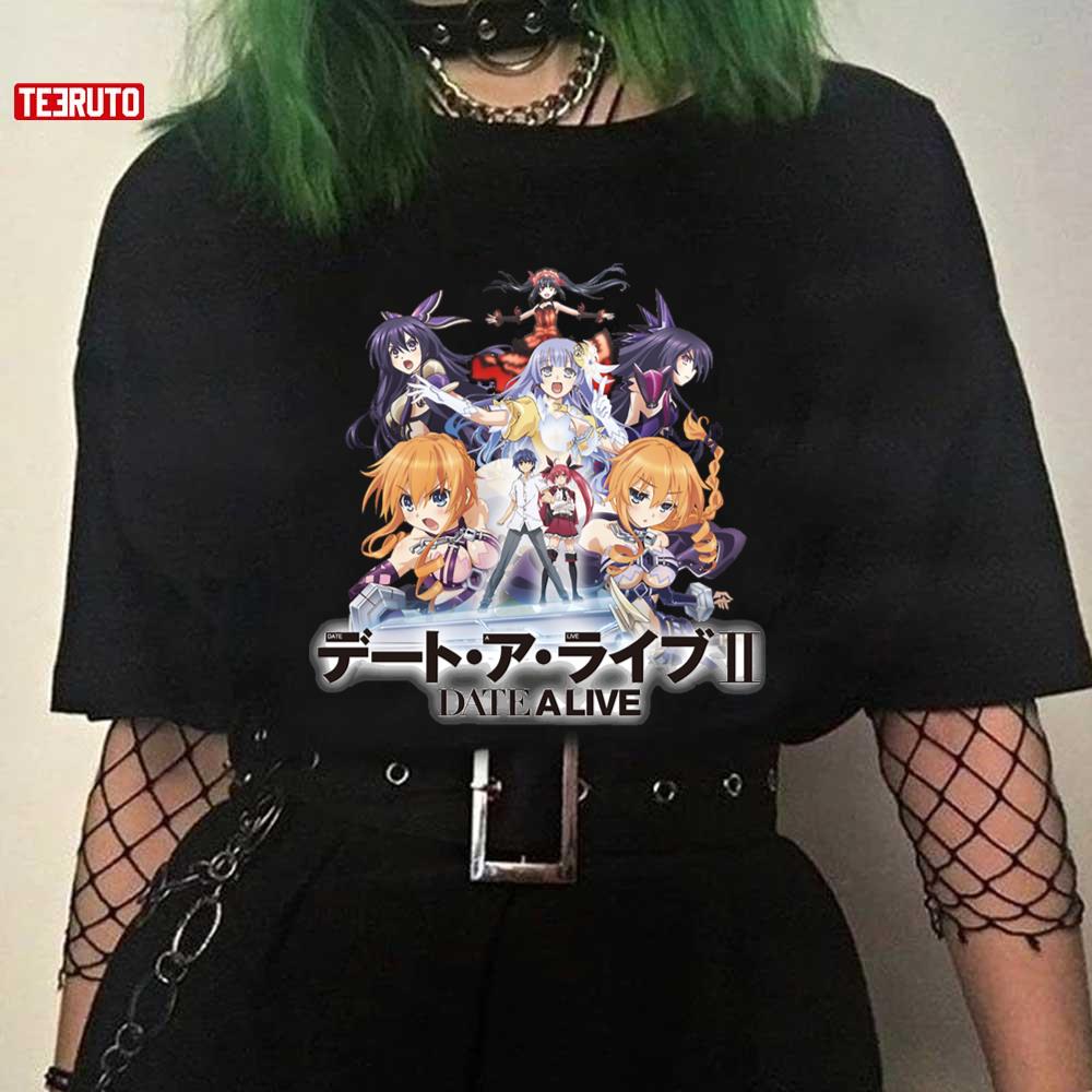 Date A Live All Characters For Anime Lovers Unisex T-shirt