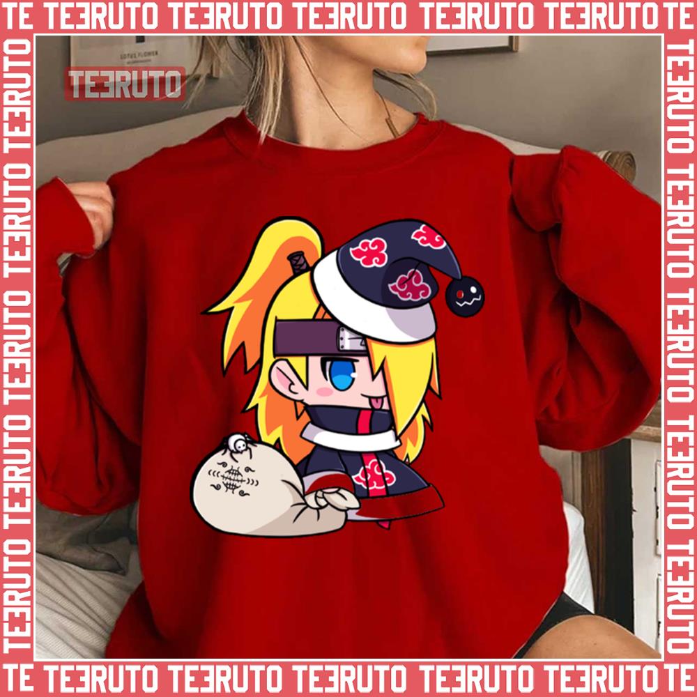 Deidara Chibi Christmas Naruto Shippuden Unisex Sweatshirt