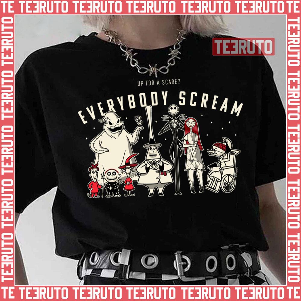 Everybody Scream Halloween Town Nightmare Before Christmas Unisex T-Shirt