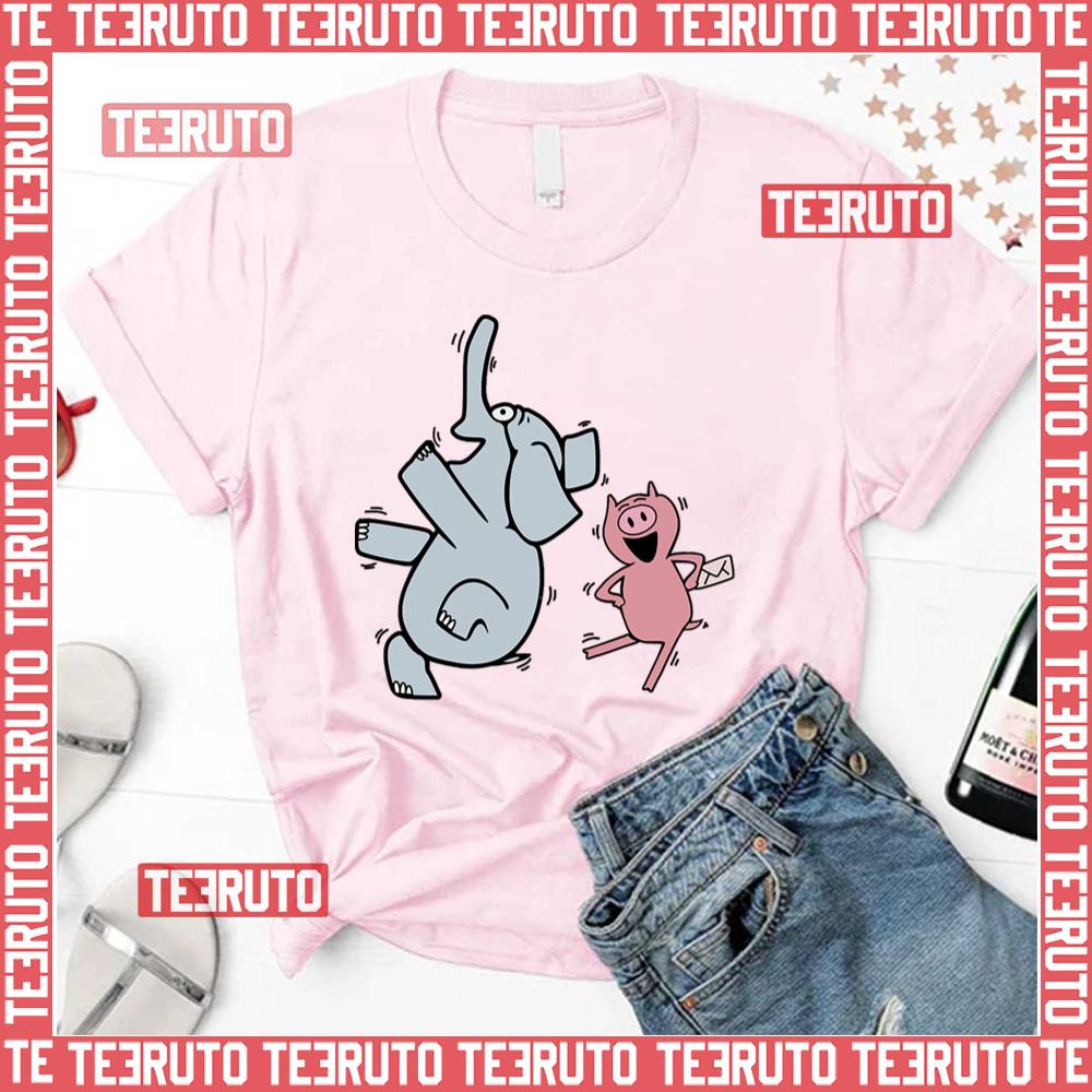 Gerald And Piggie Anime Dancing Unisex T-Shirt