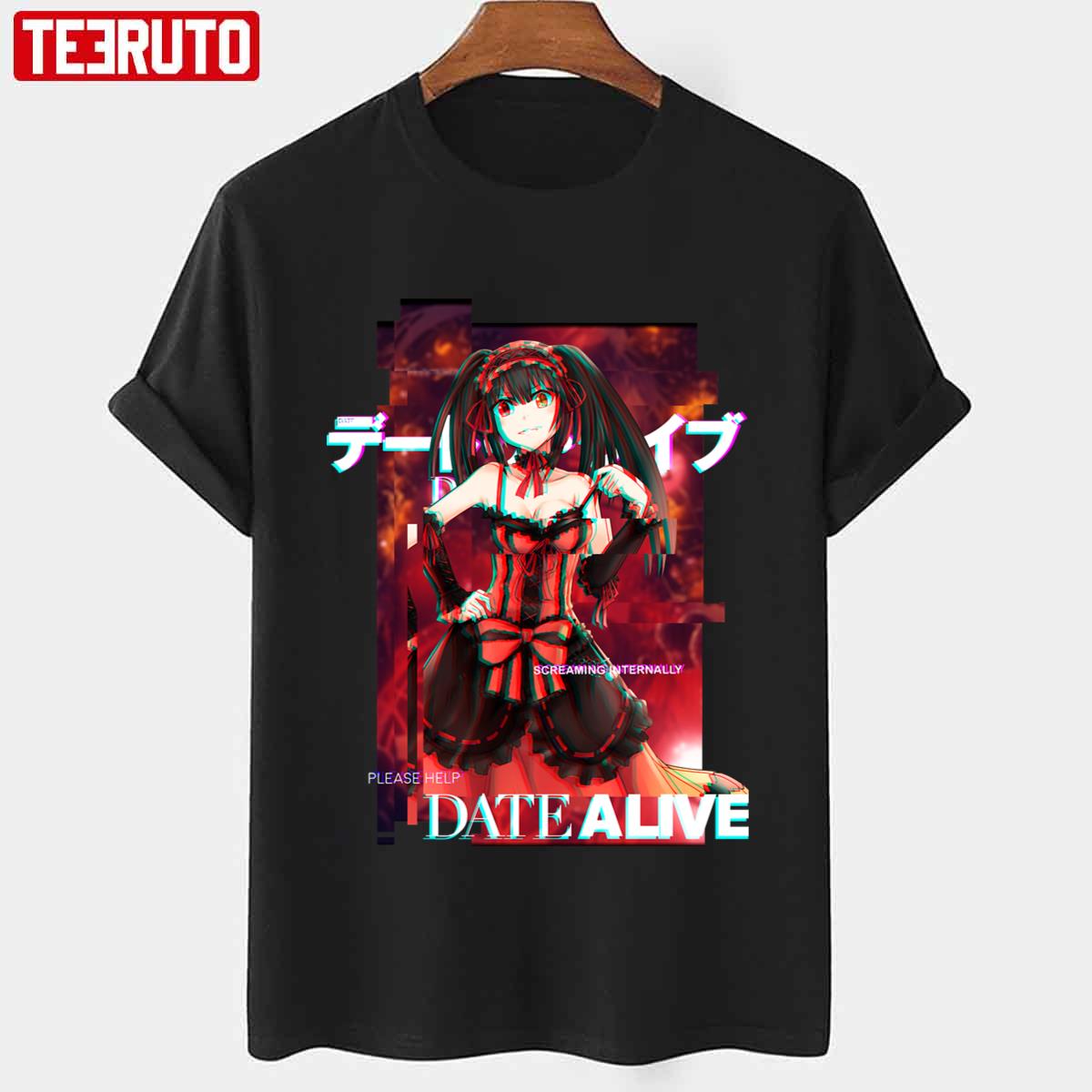 Gothic Style Kurumi Tokisaki Date A Live Unisex T-shirt