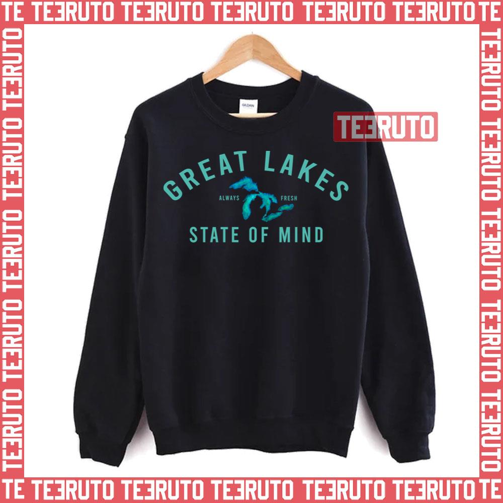 Great Lakes State Of Mind Blue Lakes Unisex T-Shirt