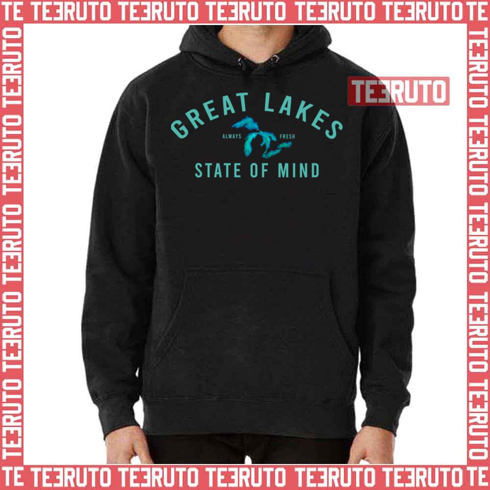 Great Lakes State Of Mind Blue Lakes Unisex T-Shirt