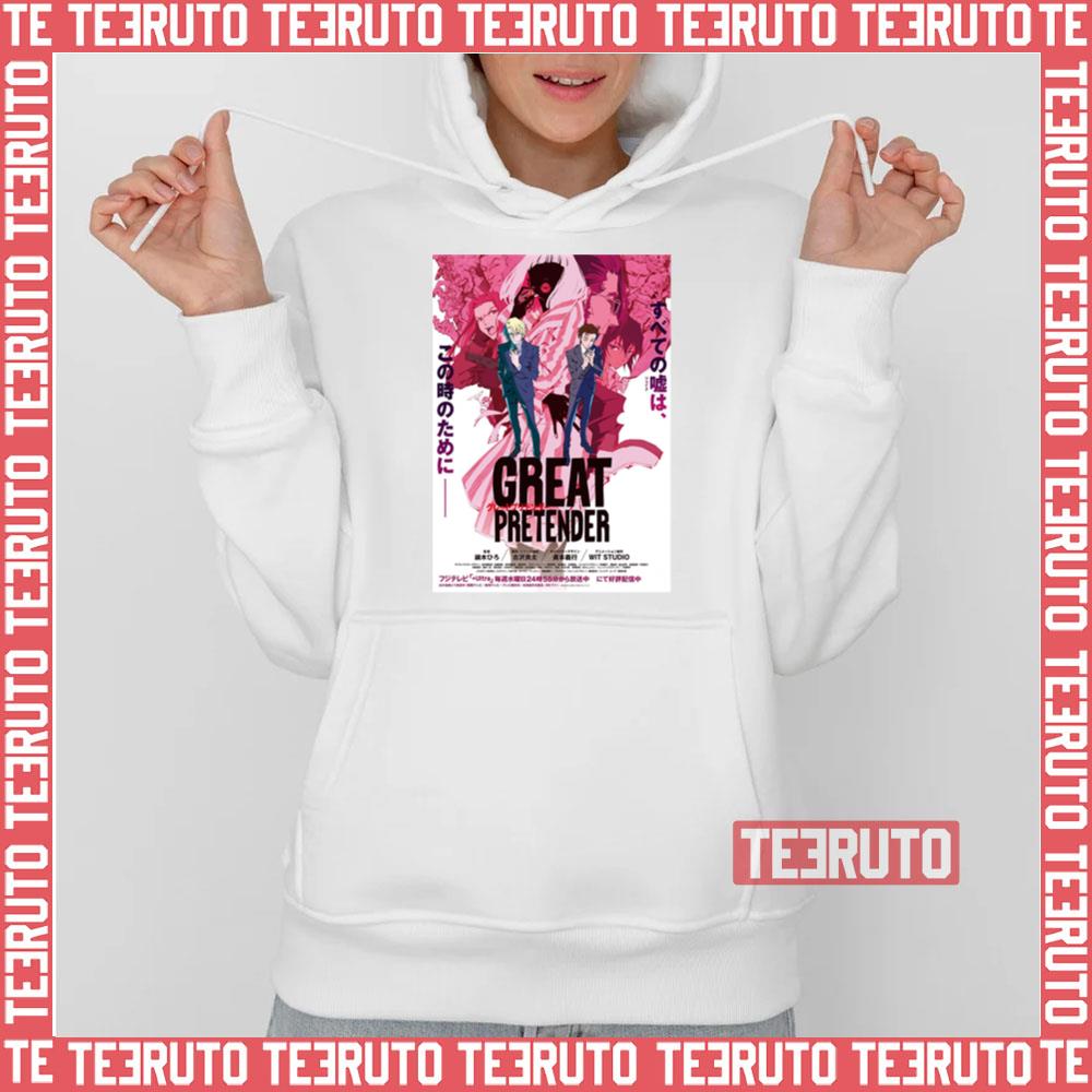Great Pretender Main Characters Spread 3 Unisex T-Shirt